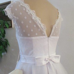 - NWT Chapel Length Wedding bridal gown Vintage Inspired 50s formal prom p…